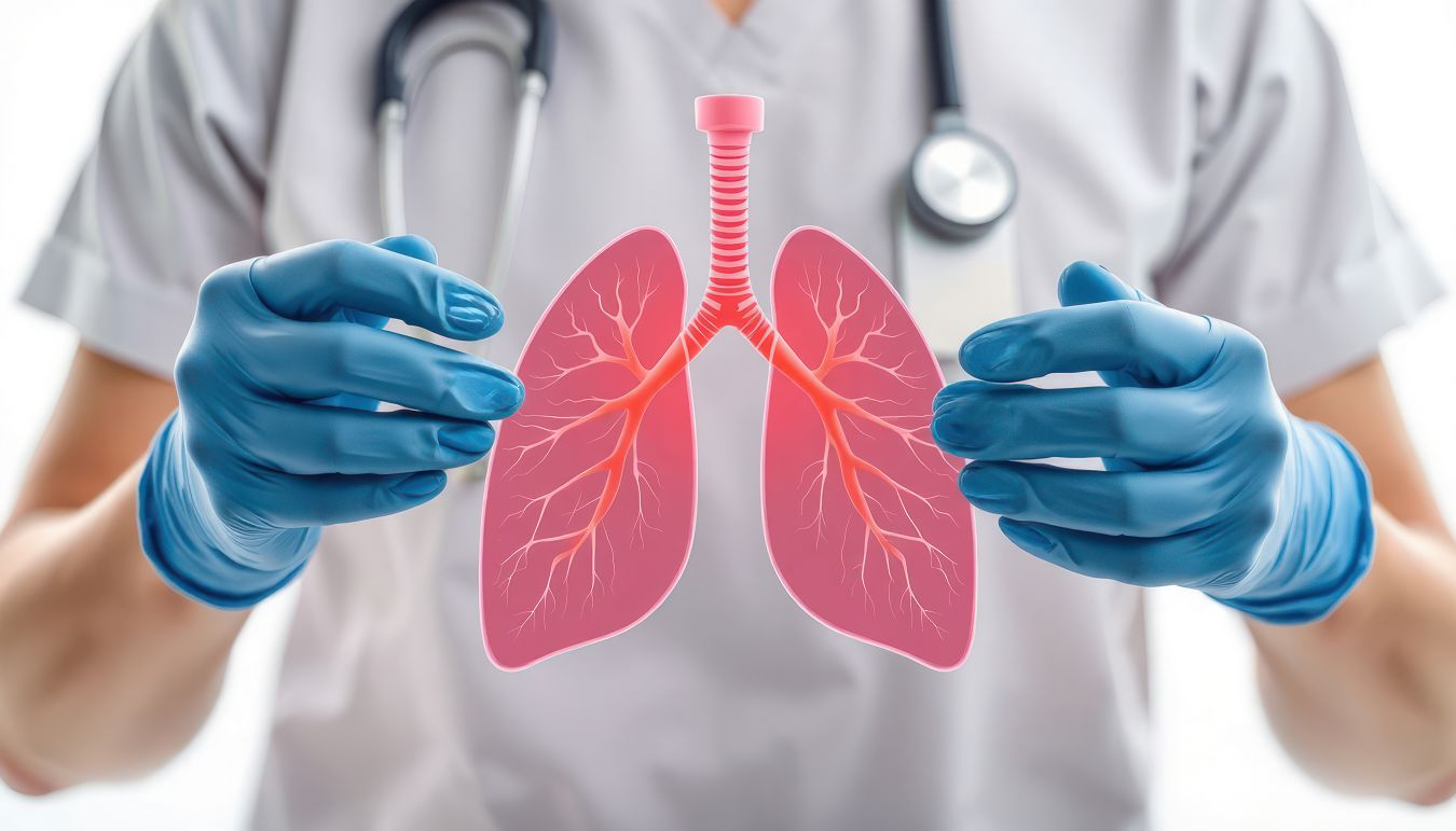 Patient übt gezielte Atemtechniken gemeinsam mit einer Therapeutin.