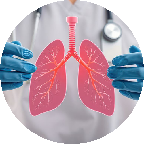 Patient übt gezielte Atemtechniken gemeinsam mit einer Therapeutin.